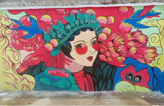  新安墙体彩绘-网红墙