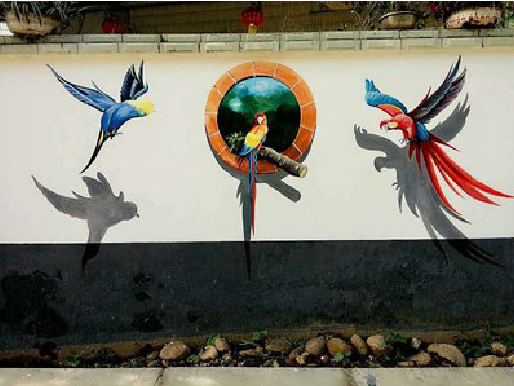  新安视觉错位-3D墙绘设计