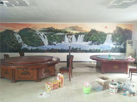  新安墙绘-写实风景