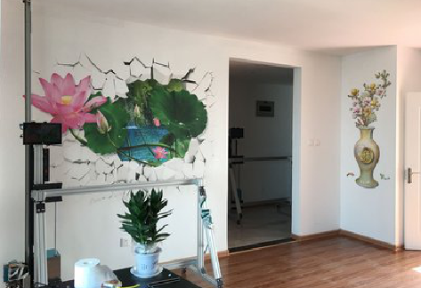  新安墙体彩绘相比墙纸的优势。