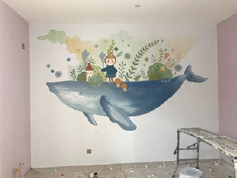  新安手绘墙的特点及优势。